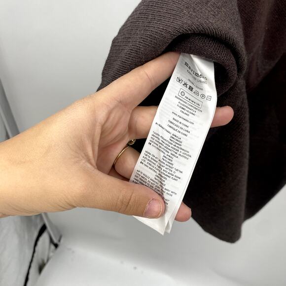 Marimekko Brown floral knit sleeveless tunic NWT - Picture 7 of 8